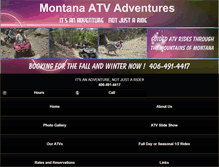 Tablet Screenshot of montana-atv-adventures.com